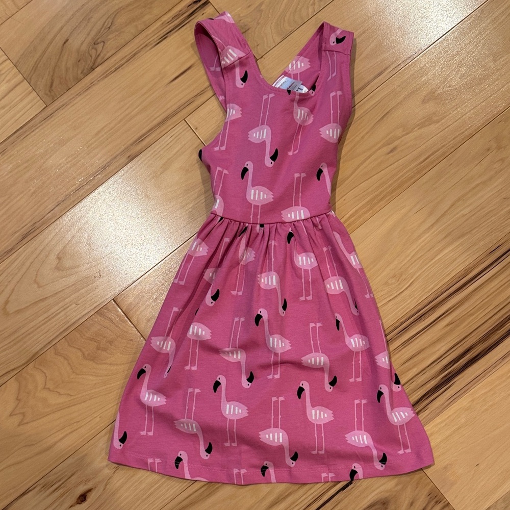 Hanna Andersson Pink Flamingo Print Dress
